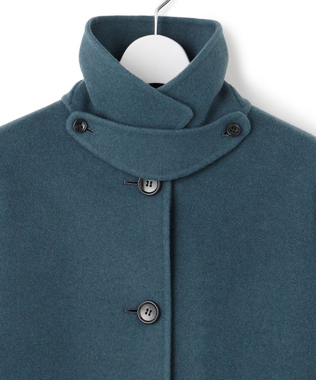 23区 L 【VERY掲載】MANTECOPure リバー ステンカラーコート ティールグリーン系