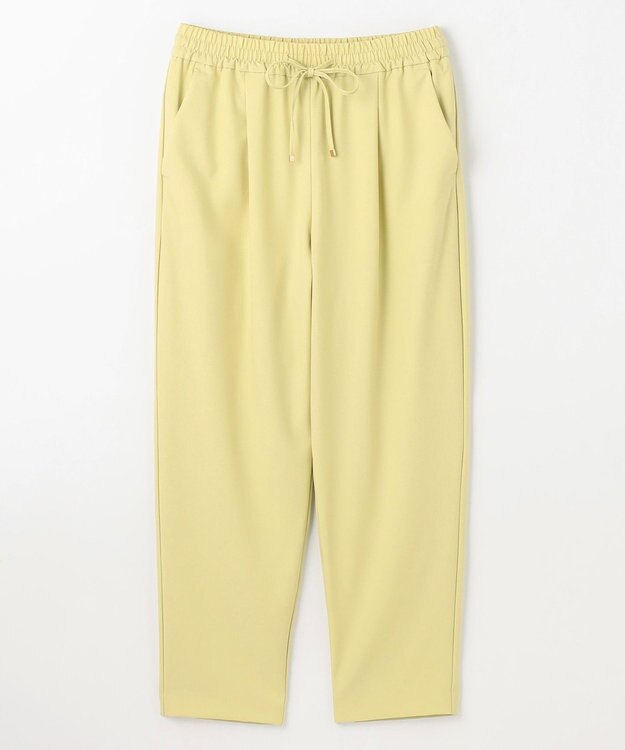 ANY 【ウエストゴム】イージーケアライトストレッチテーパードパンツ イエロー