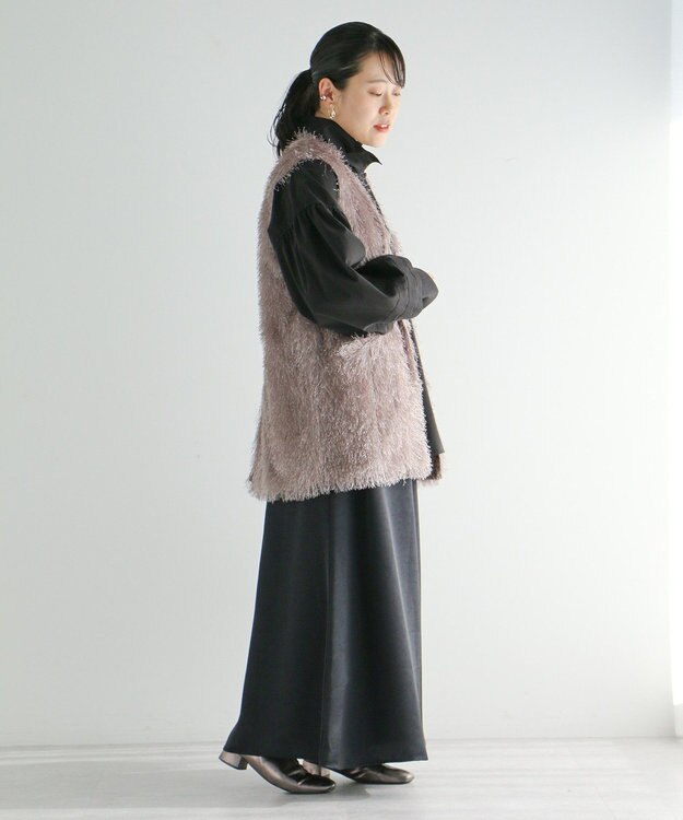 CRAFT STANDARD BOUTIQUE シャギーベスト Gray Beige