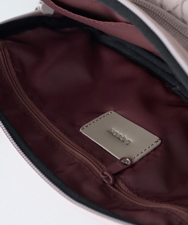 MIYABIYA LAQUOH【撥水加工】篭目柄エンボスボンディング2WAYショルダー カフェオレ