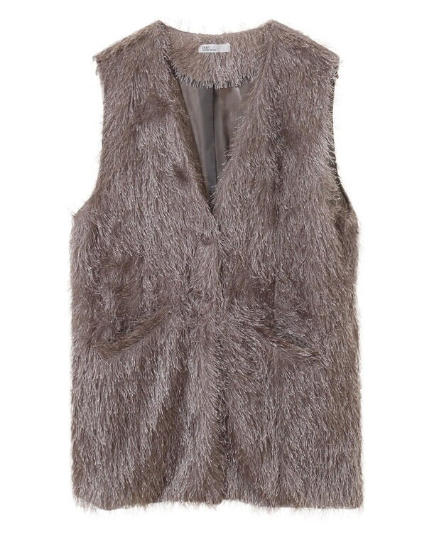 CRAFT STANDARD BOUTIQUE シャギーベスト Gray Beige