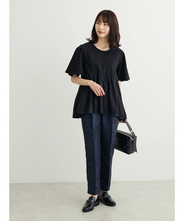 Green Parks Ｂ．ジャガードタックパンツ Blue