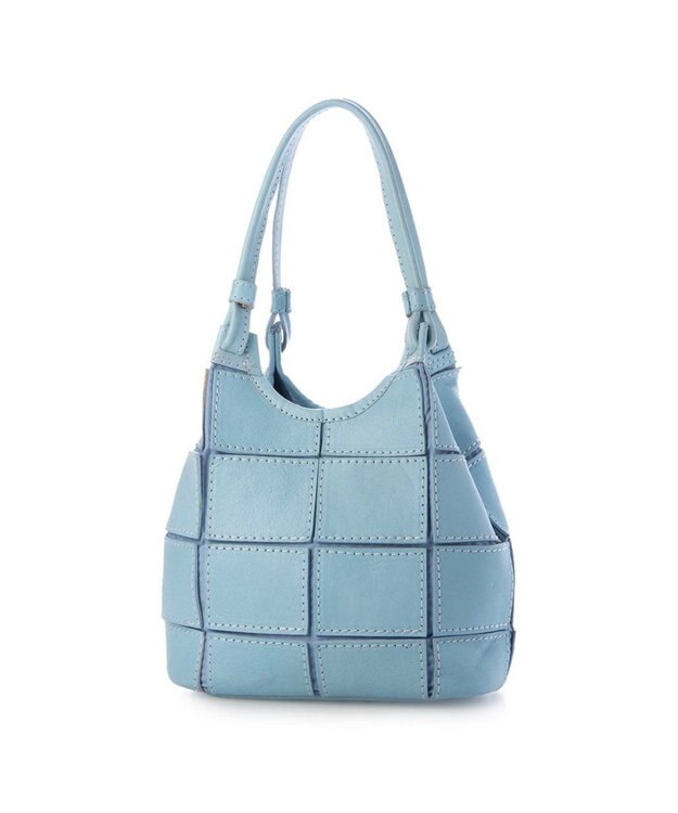 UNBILLION 【訳あり商品】ピークスピーク PEAKS PEAK / 牛革パッチワーク2wayトートS サックスブルー