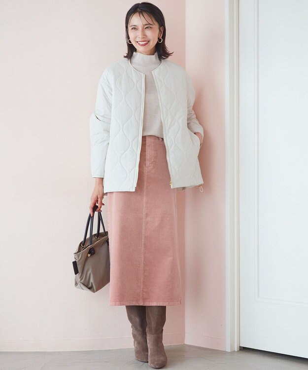 23区 スウェード ヒール ブーツ ブラウン系