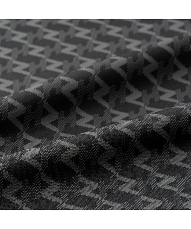 ZERO HALLIBURTON ZH モノグラム ポロシャツ ZHG-A4S6 82816 ゴルフウェア ブラック