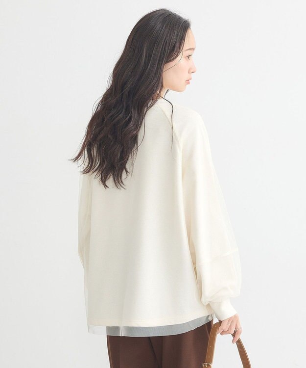 earth music&ecology シアーレイヤードプルオーバー Ivory