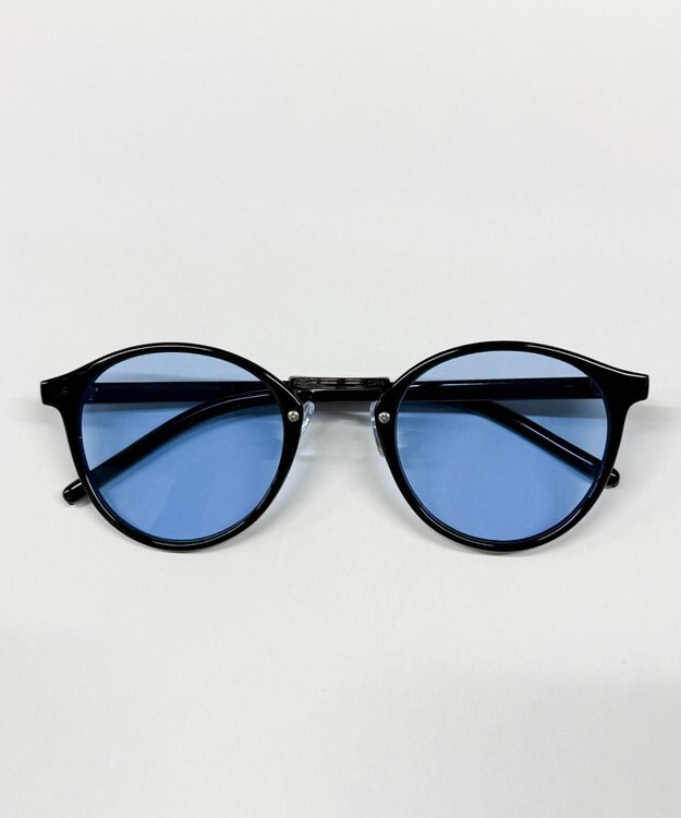 WEGO ボストンカラーレンズアイウェア ブルー