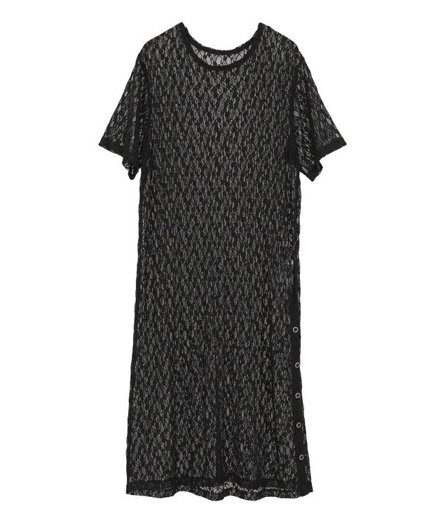 AMERICAN HOLIC レースＴシャツワンピース Black