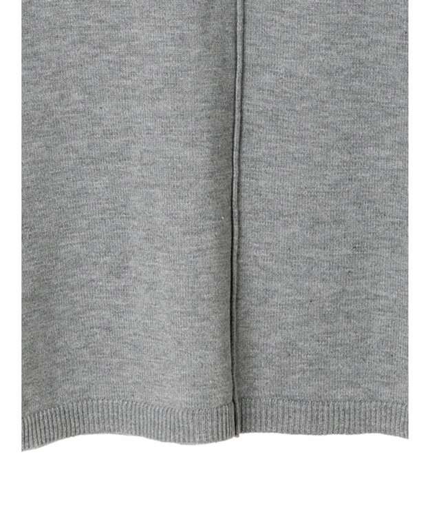 Green Parks もちやわ　ニットチュニック Gray Mixture