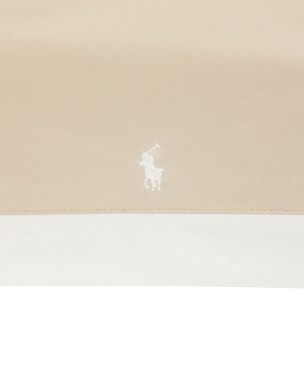 MOONBAT 【WEB限定】POLO RALPH LAUREN(ポロ ラルフローレン) 晴雨兼用日傘 折りたたみ傘 コンパクト PPワンポイント刺繍 一級遮光 遮熱 UV ベージュ×オフ