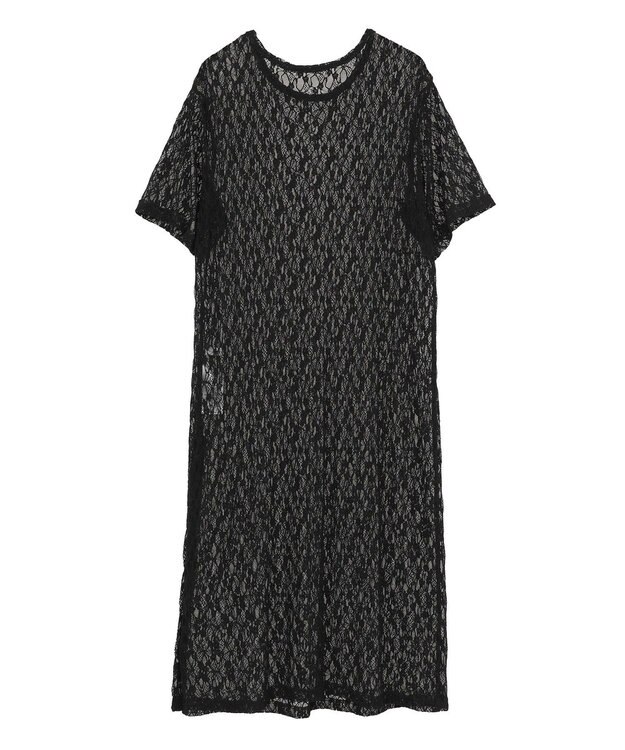 AMERICAN HOLIC レースＴシャツワンピース Black