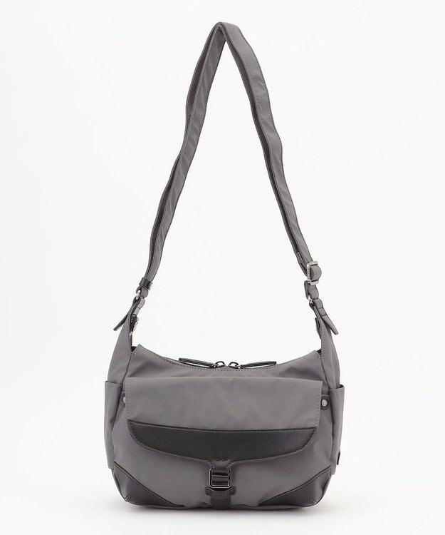 Y'SACCS ミリタリーフラップミニショルダー ダークグレー