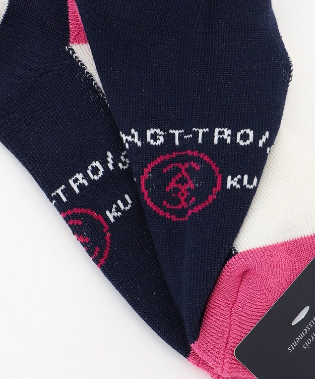 23区GOLF 【WOMEN】カラーブロックアンクル ピンク系