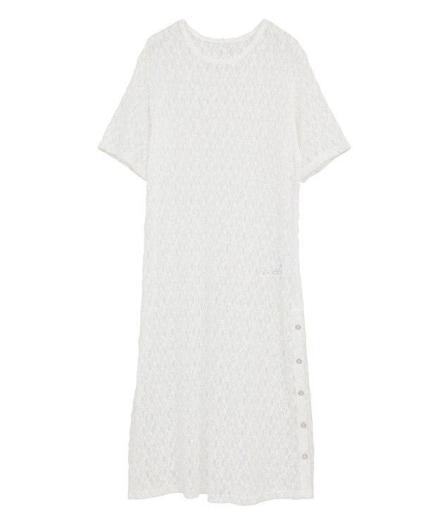 AMERICAN HOLIC レースＴシャツワンピース Off White