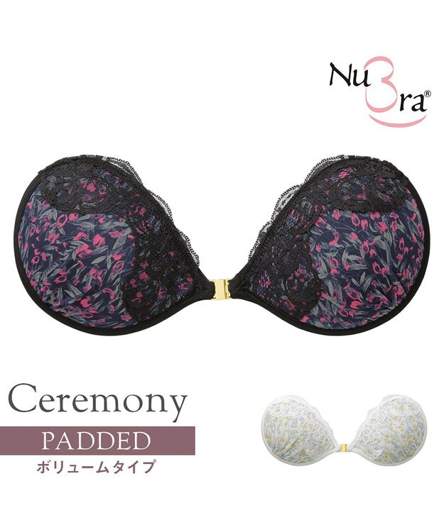 BRADELIS New York 【NuBra / ボリュームアップ】パテッドヌーブラ セレモニー デザインヌーブラ ブラック
