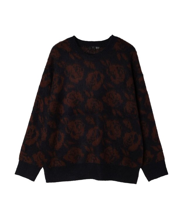 Green Parks ・ＳＵＧＡＲ　ＳＰＯＯＮ　フラワーシャギーニット Navy