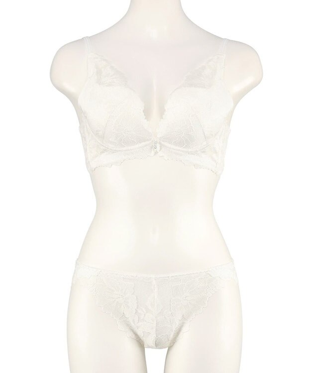 San-ai Resort（三愛水着楽園） 【SALE】【northerly bra フィットシリーズ 谷間美人】谷間美人ブラセット ホワイト