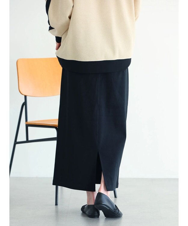 CRAFT STANDARD BOUTIQUE リブロングスカート Black