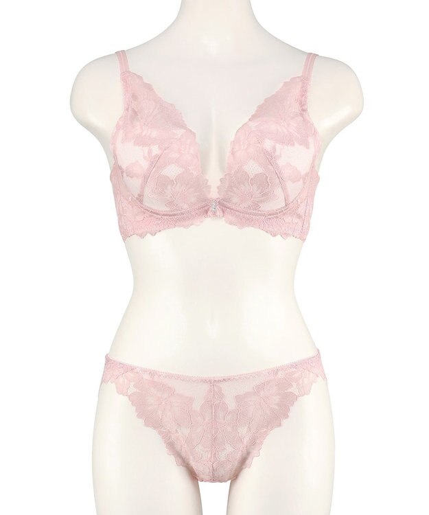 San-ai Resort（三愛水着楽園） 【SALE】【northerly bra フィットシリーズ 谷間美人】谷間美人ブラセット ピンク