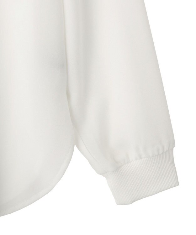 YECCA VECCA 2wayリブMIXジョーゼットブラウス White