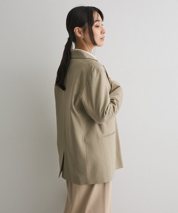 CRAFT STANDARD BOUTIQUE ウールライクオーバーサイズジャケット Light Khaki