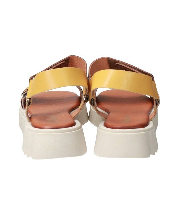 INTER-CHAUSSURES 【Wikers】ソフトスクエアトウ厚底サンダル マルチコンビ