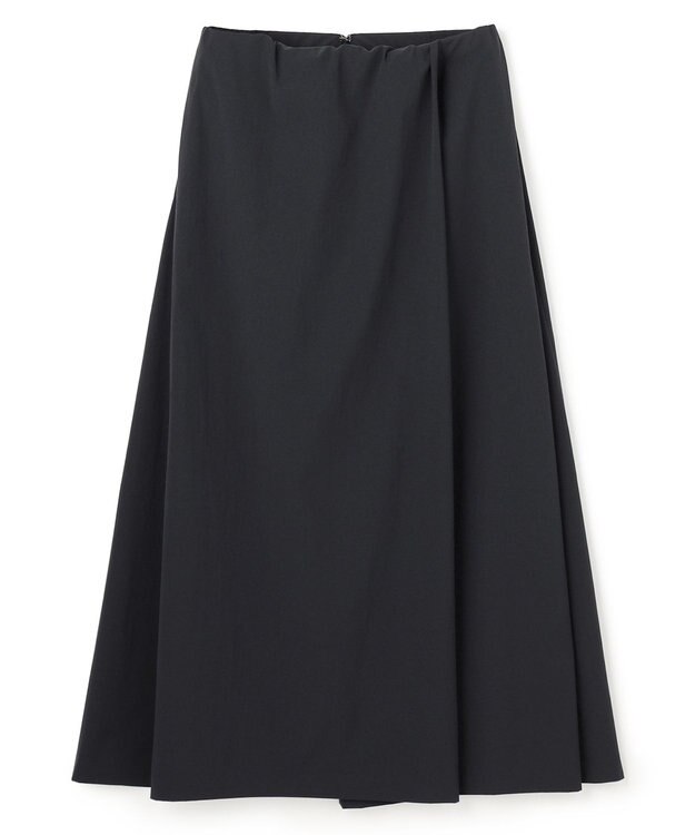 BEIGE， YANN / ラップタック フレアスカート Black