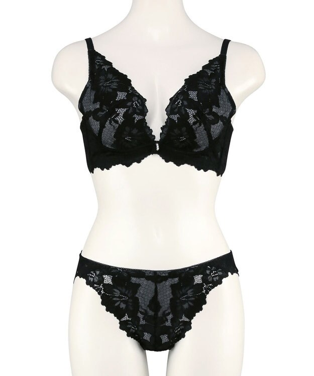 San-ai Resort（三愛水着楽園） 【SALE】【northerly bra フィットシリーズ 谷間美人】谷間美人ブラセット ブラック