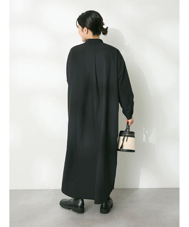 CRAFT STANDARD BOUTIQUE デシンフリルワンピース Black