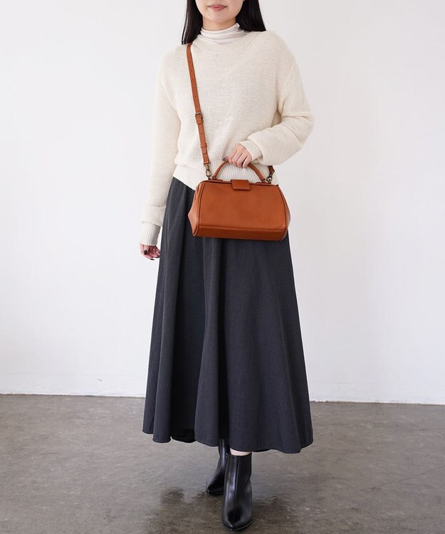 Atelier nuu 日本製 国産レザー parcel ナノダレス ショルダーバッグ キャメル