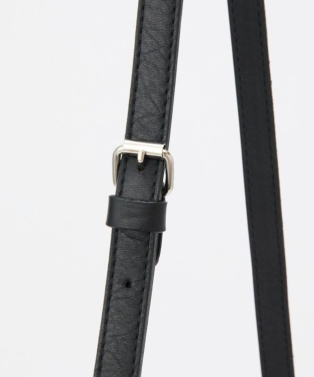 russet レザー2WAYミニトートバッグ(CE-1664) Black