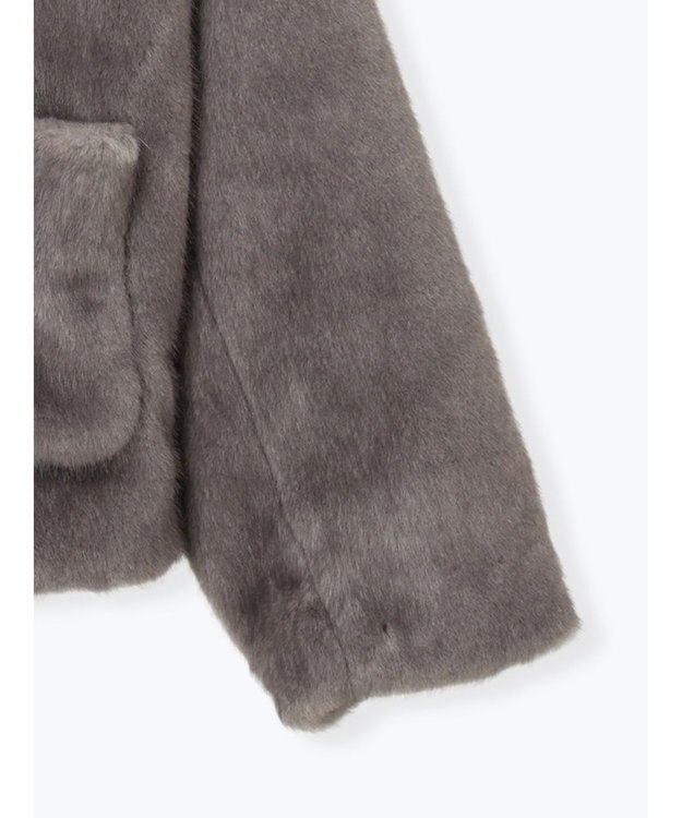 Te chichi グラデーションファーノーカラージャケット《2025winter catalog item》 グレー