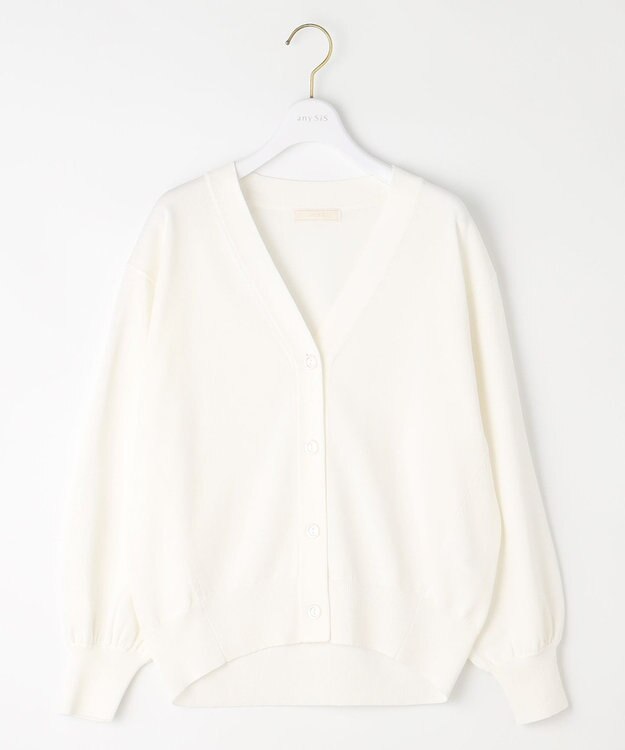 ANY SIS 【洗える】コクーンシルエット カーディガン オフ