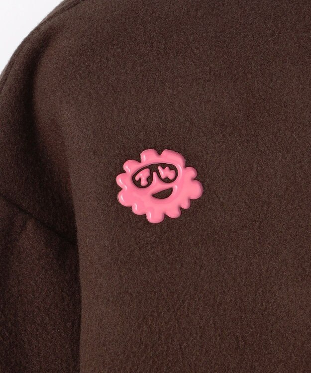 PW CIRCULUS 【起毛素材であたたか】【MEN】スピンドル付 両面起毛タートルネック ゴルフ ダークブラウン系