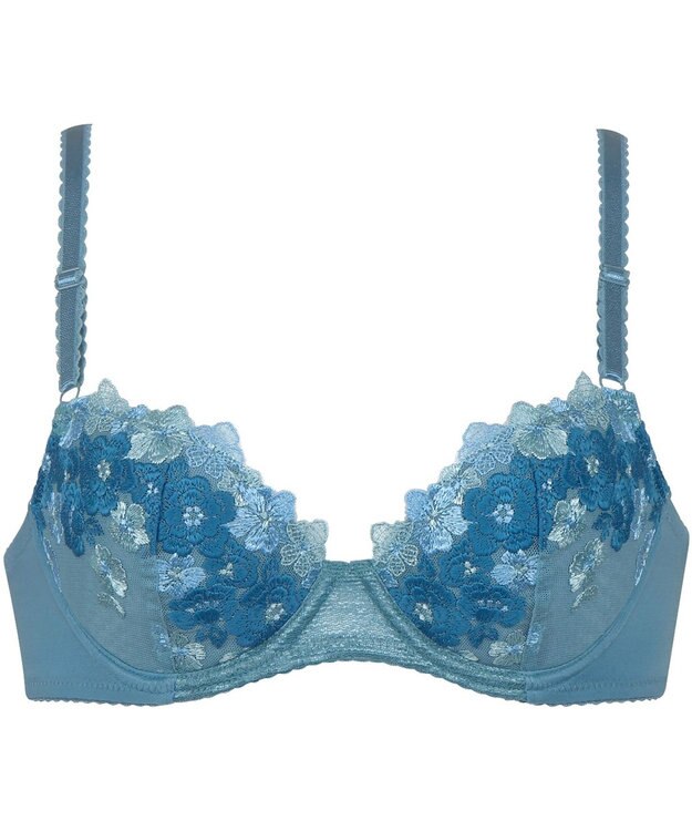 Wing 【ナチュラルアップブラ】 AA~Gカップ展開 ふっくら自然なまるみでバストアップ KB2060 ウイング／ワコール グレイッシュブルー