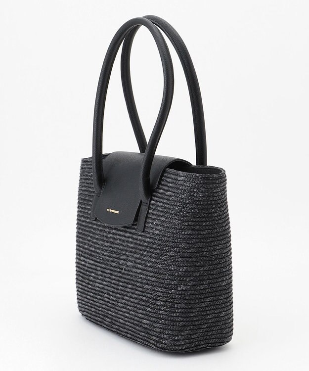 LA BAGAGERIE フラップかごトートバッグ ブラック
