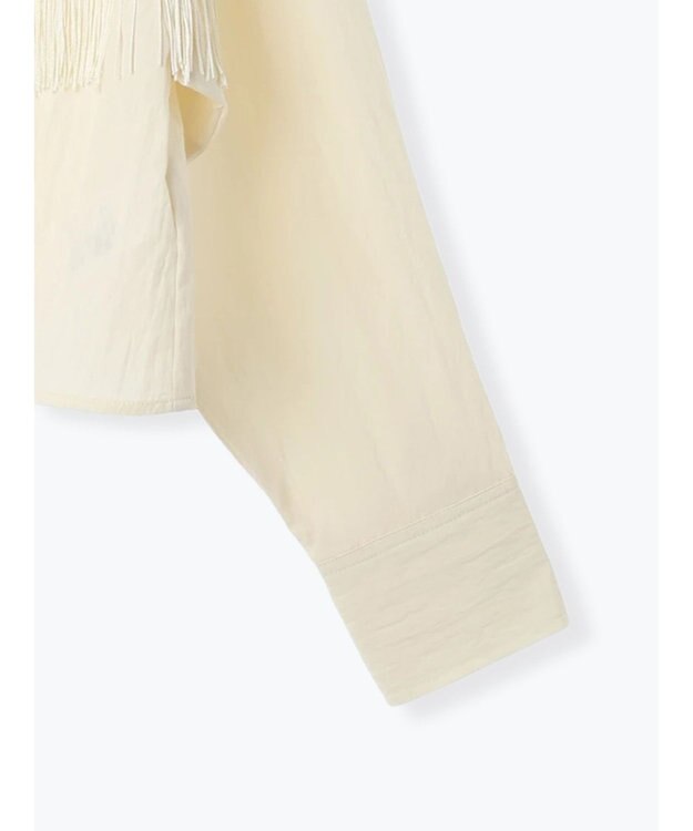 Te chichi フリンジショートシャツ《2025Autumn catalog vol.2 item》 オフホワイト