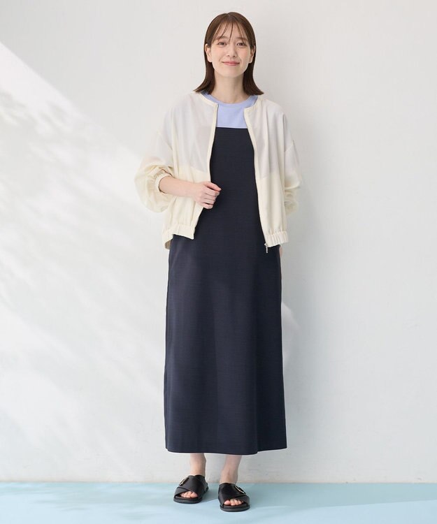 ANY シアーブルゾン エクリュ