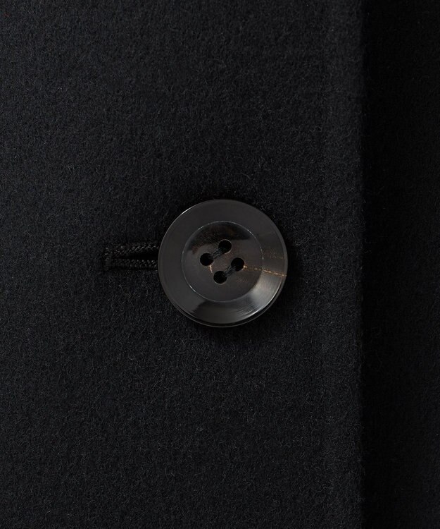 23区 【エステータ】ウールリバー ポンチョ コート ブラック