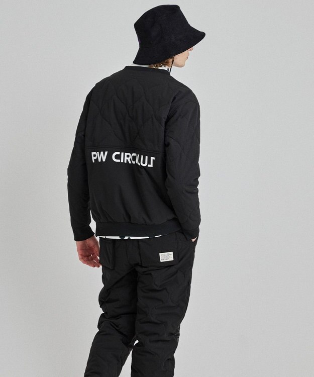 PW CIRCULUS 【MEN】ひょうたんキルティング中綿ブルゾン ブラック系