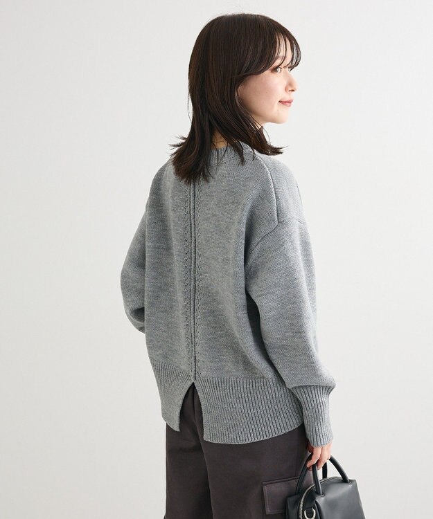 Green Parks こなれ主役ニットプルオーバー Gray