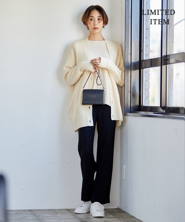 ICB L 【WEB限定】ファインメリノバルキー プルオーバー オフホワイト系