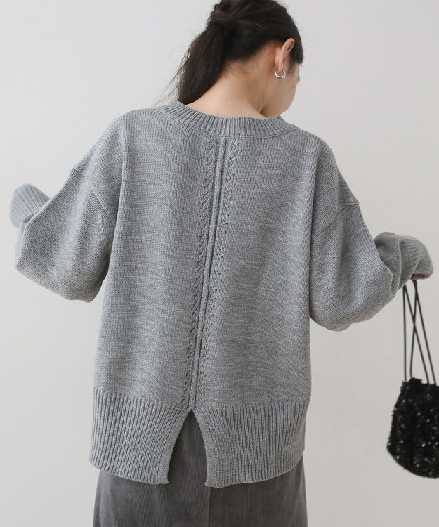 Green Parks こなれ主役ニットプルオーバー Gray