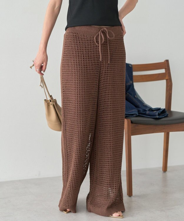 AMERICAN HOLIC メッシュパンツ Brown