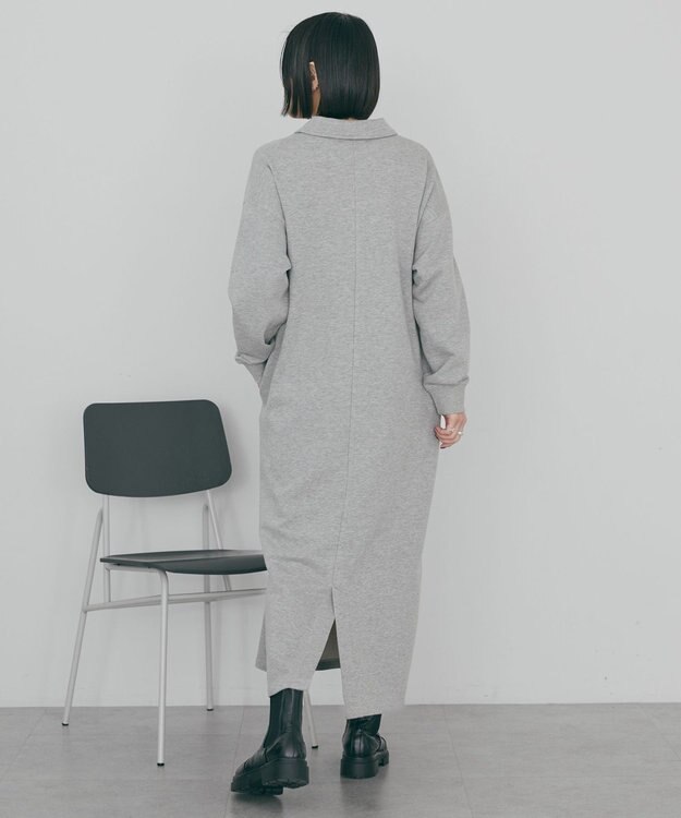 AMERICAN HOLIC 【選べる丈】ハーフZIPワンピース Light Gray Mixture