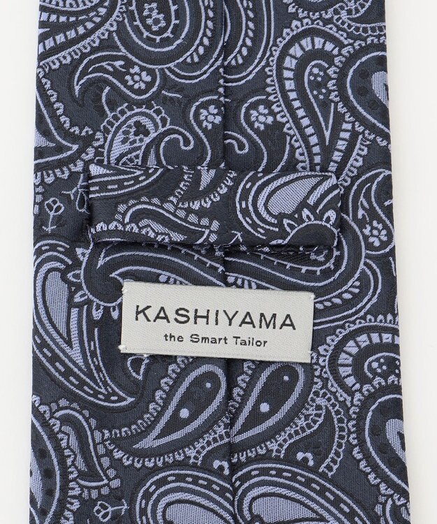 KASHIYAMA KASHIYAMAオリジナル【JAPAN MADE】ペイズリーネクタイ ブルー