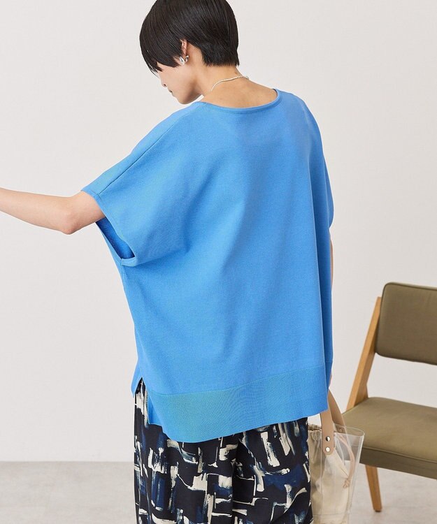 AMERICAN HOLIC ウォッシャブル デイリーニットプルオーバー Blue