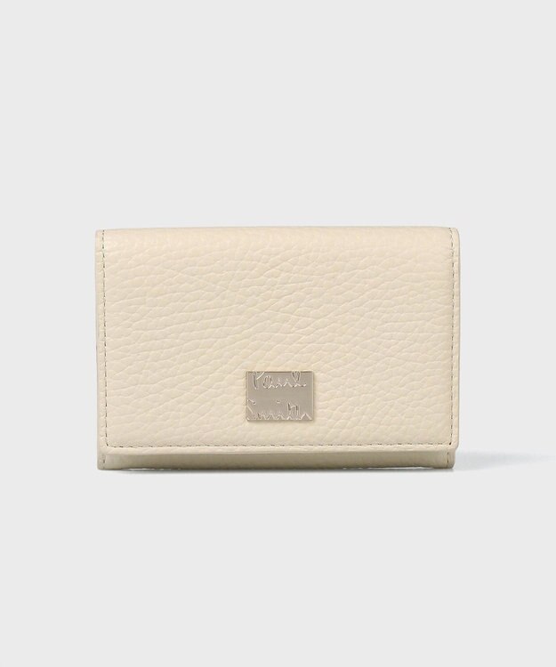 Paul Smith メタルクロップドロゴ 名刺入れ アイボリー