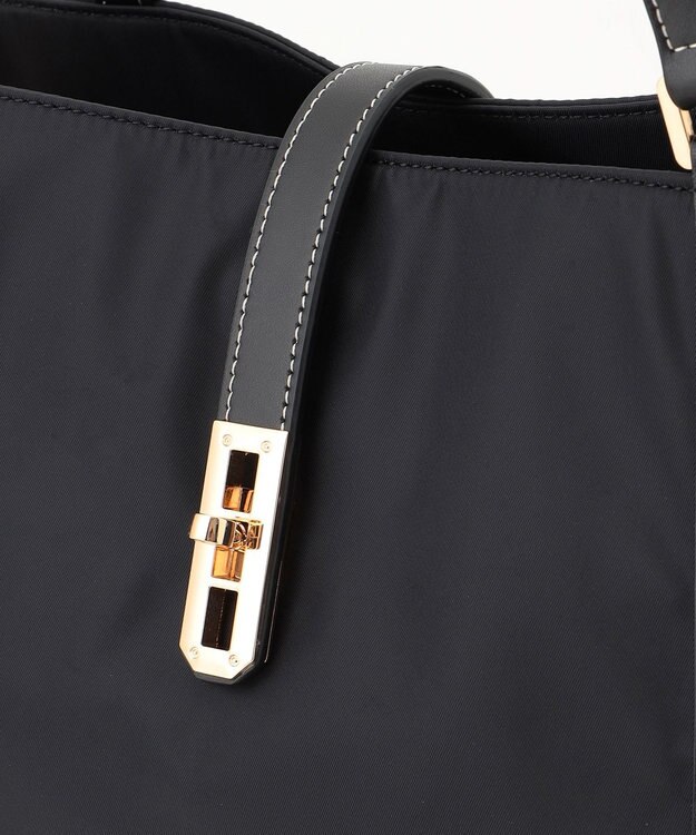 LA BAGAGERIE ひねり金具付きエレガンストート　Mサイズ ブラック