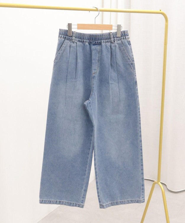 AMERICAN HOLIC ウエストタックイージーデニム Light Indigo